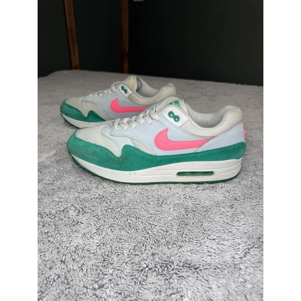Nike Air Max 1 Watermelon‎ White Green Pink AH8145-106 Mens 10.5 Sneaker